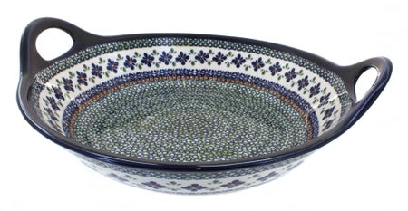 Zaklady Mosaic Flower Large Serving Piece — Polish Pottery