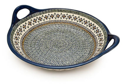 Zaklady Mosaic Flower Large Serving Piece — Polish Pottery