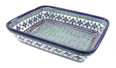 Zaklady Mosaic Flower Large Bakeware — Polish Pottery