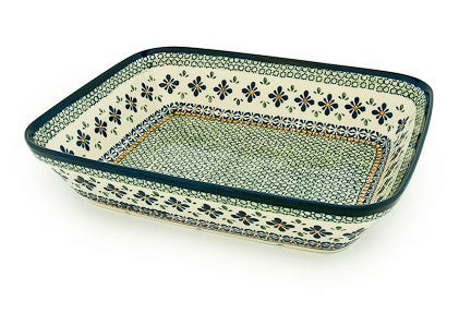 Zaklady Mosaic Flower Large Bakeware — Polish Pottery