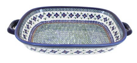 Zaklady Mosaic Flower Large Bakeware — Polish Pottery