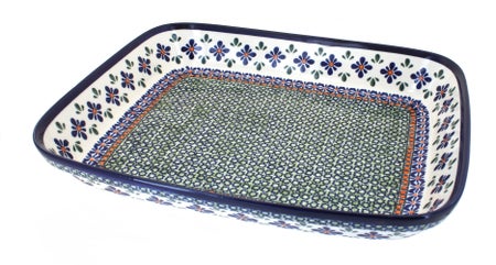 Zaklady Mosaic Flower Large Bakeware — Polish Pottery