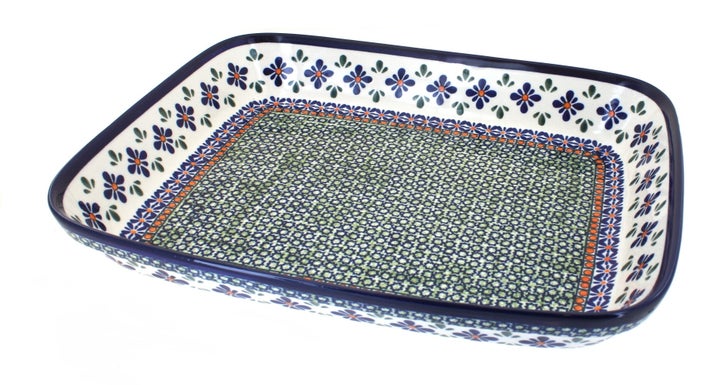 Zaklady Mosaic Flower Large Bakeware — Polish Pottery