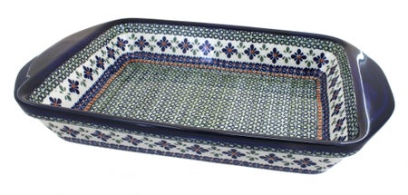 Zaklady Mosaic Flower Large Bakeware — Polish Pottery