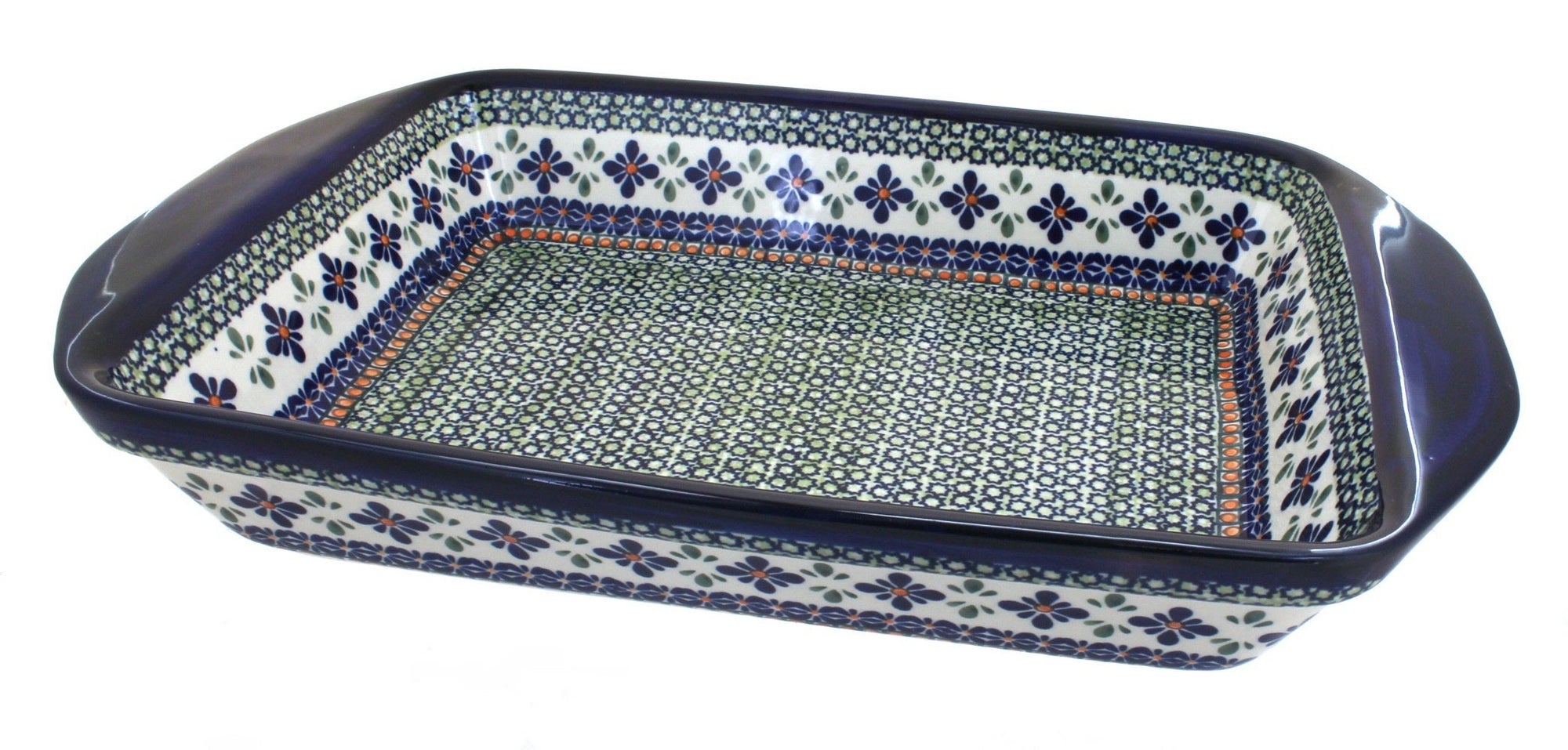 Zaklady Mosaic Flower Large Bakeware — Polish Pottery