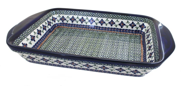 Zaklady Mosaic Flower Large Bakeware — Polish Pottery