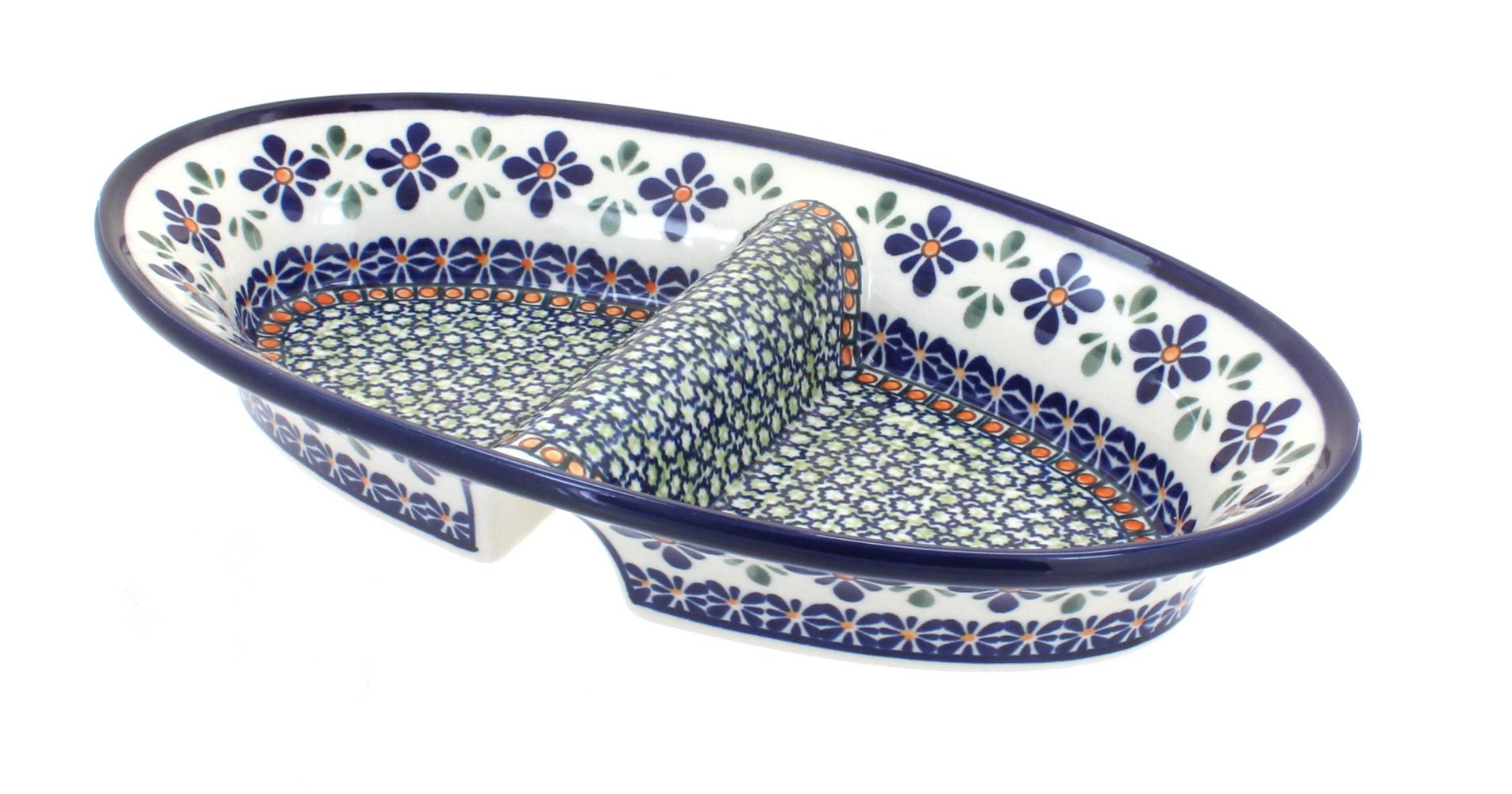 Zaklady Mosaic Flower Large Serving Piece — Polish Pottery