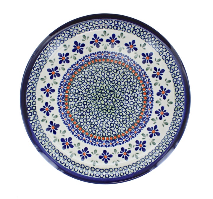Zaklady Mosaic Flower Dining Plates & Bowls — Polish Pottery