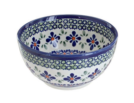 Zaklady Mosaic Flower Dining Plates & Bowls — Polish Pottery