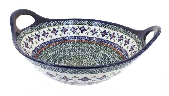 Zaklady Mosaic Flower Large Serving Piece — Polish Pottery