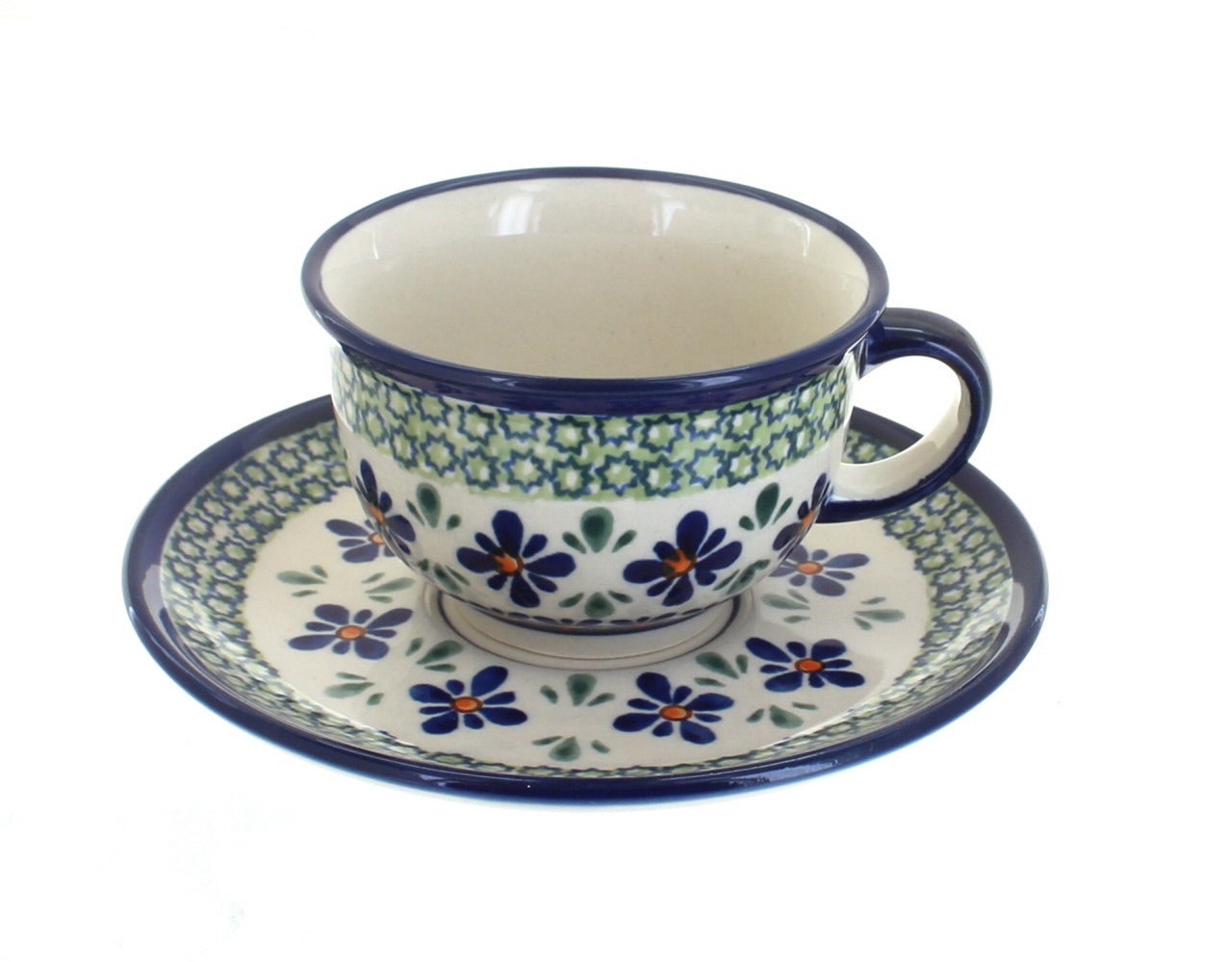 Zaklady Mosaic Flower Coffee & Tea Accessories — Polish Pottery