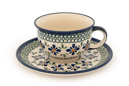 Zaklady Mosaic Flower Coffee & Tea Accessories — Polish Pottery
