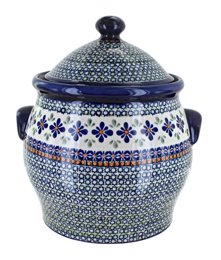 Zaklady Mosaic Flower Counter Storage — Polish Pottery