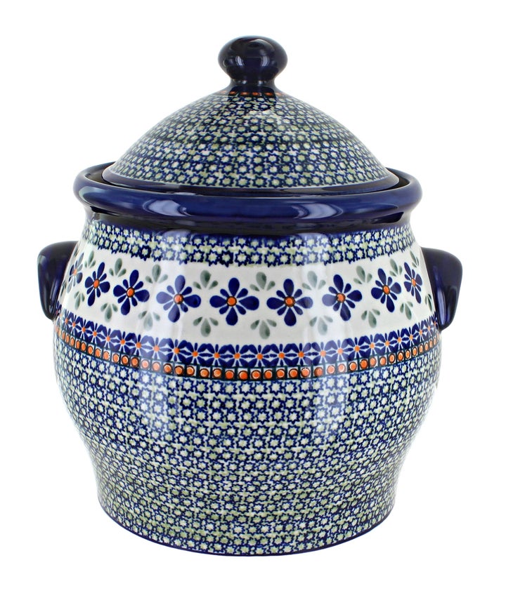 Zaklady Mosaic Flower Counter Storage — Polish Pottery