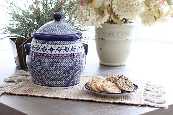 Zaklady Mosaic Flower Counter Storage — Polish Pottery
