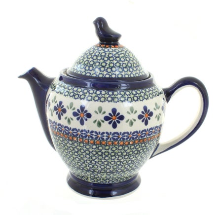 Zaklady Mosaic Flower Teapot — Polish Pottery