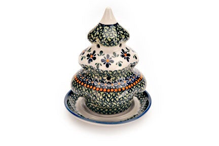 Detail image of Zaklady Mosaic Flower Luminary — Polish Pottery