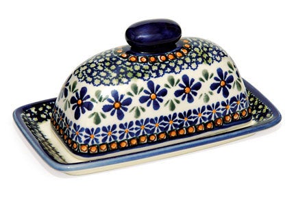 Zaklady Mosaic Flower Butter Dish — Polish Pottery