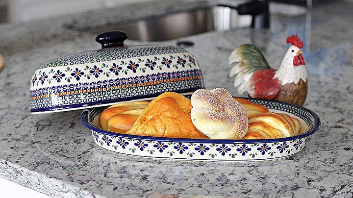 Zaklady Mosaic Flower Counter Storage — Polish Pottery