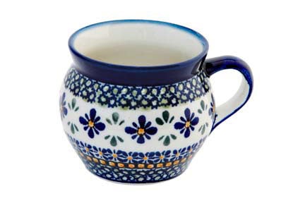Detail image of Zaklady Mosaic Flower Mug — Polish Pottery