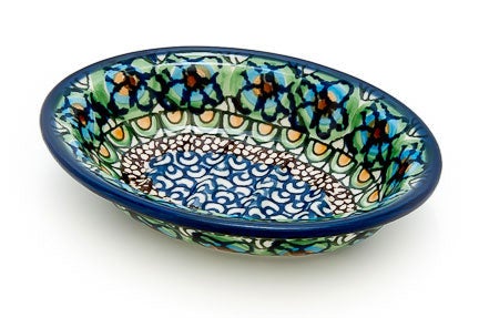 Detail image of Ceramika Artystyczna Mardi Gras Bathroom Accessories — Polish Pottery