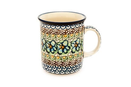 Ceramika Artystyczna Mardi Gras Mug — Polish Pottery