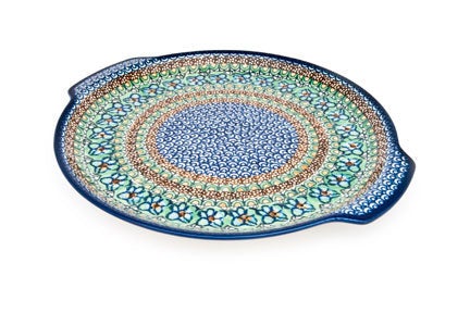 Detail image of Ceramika Artystyczna Mardi Gras Large Serving Piece — Polish Pottery
