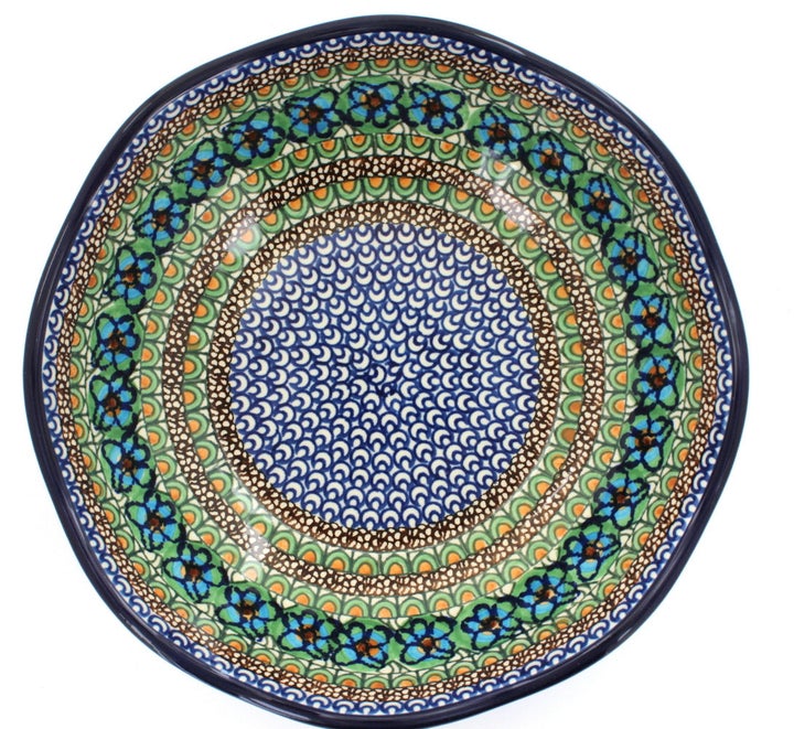 Ceramika Artystyczna Mardi Gras Large Serving Piece — Polish Pottery