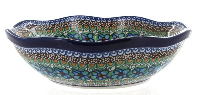 Ceramika Artystyczna Mardi Gras Large Serving Piece — Polish Pottery