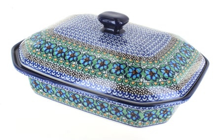Ceramika Artystyczna Mardi Gras Large Bakeware — Polish Pottery