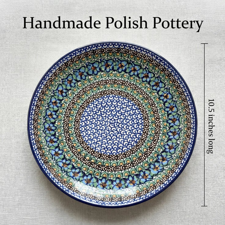 Detail image of Ceramika Artystyczna Mardi Gras Dining Plates & Bowls — Polish Pottery