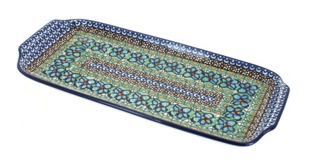 Ceramika Artystyczna Mardi Gras Small Serving Piece — Polish Pottery