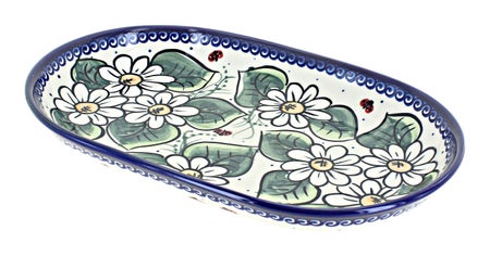 Vena Ladybug Medium Serving Piece — Polish Pottery