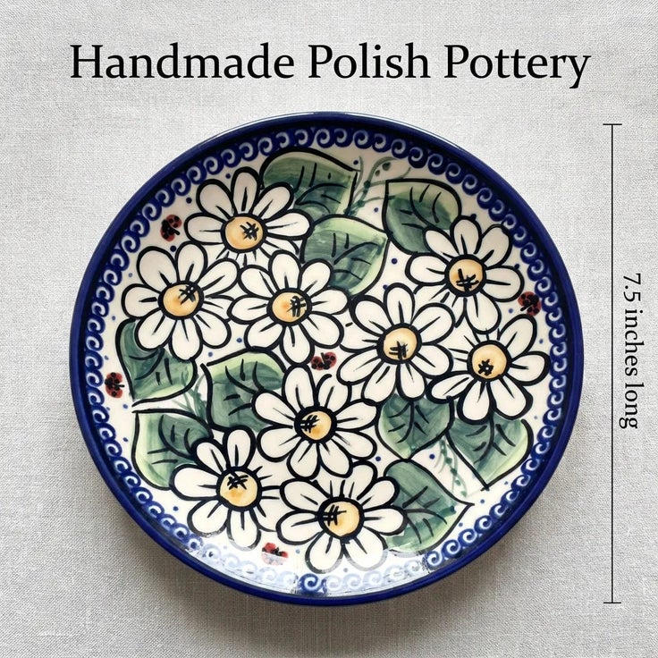 Detail image of Vena Ladybug Dining Plates & Bowls — Polish Pottery