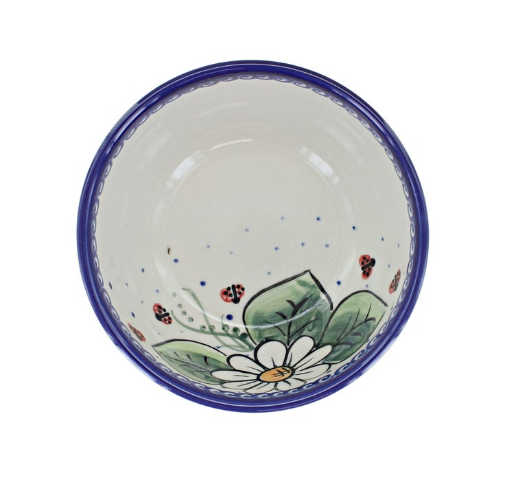 Detail image of Vena Ladybug Dining Plates & Bowls — Polish Pottery