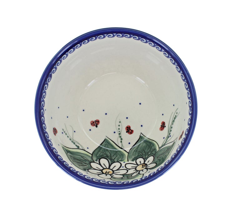 Detail image of Vena Ladybug Dining Plates & Bowls — Polish Pottery