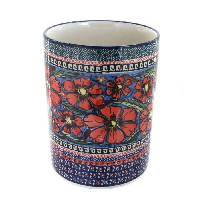 Zaklady Jungle Flower Counter Storage — Polish Pottery