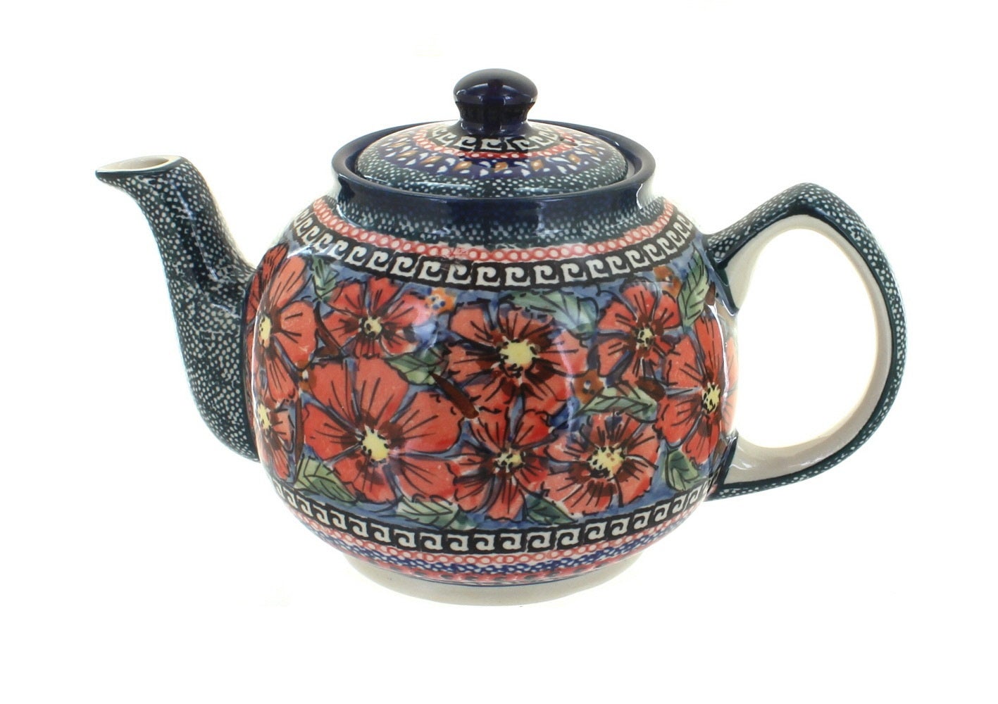 Zaklady Jungle Flower Teapot — Polish Pottery
