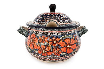 Zaklady Jungle Flower Large Serving Piece — Polish Pottery