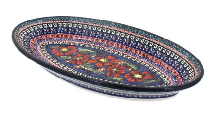 Zaklady Jungle Flower Small Serving Piece — Polish Pottery