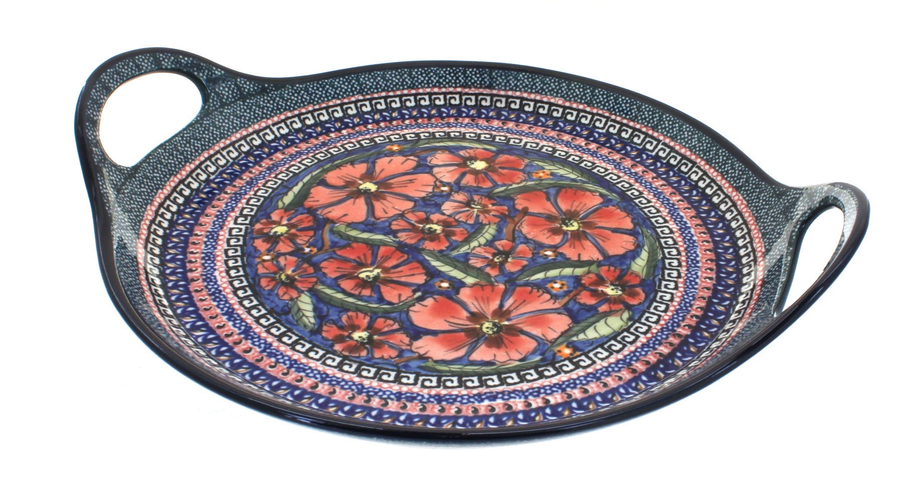 Zaklady Jungle Flower Large Serving Piece — Polish Pottery