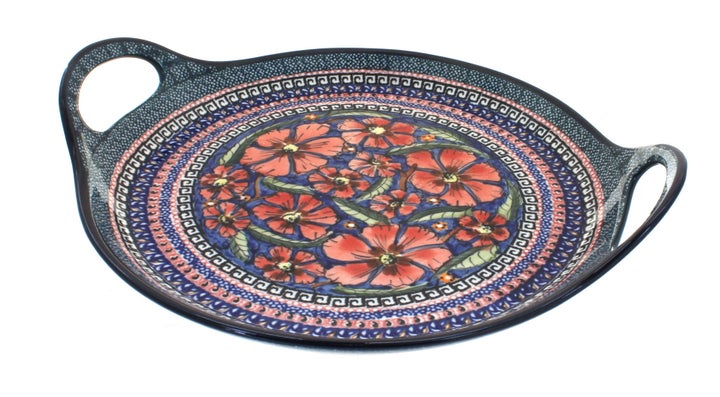 Zaklady Jungle Flower Large Serving Piece — Polish Pottery