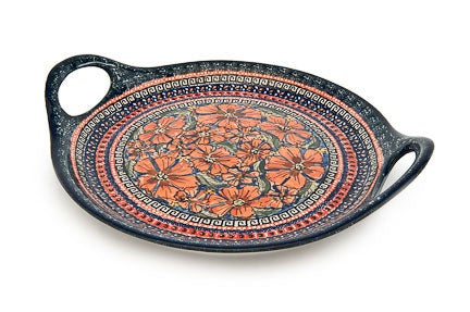 Zaklady Jungle Flower Large Serving Piece — Polish Pottery