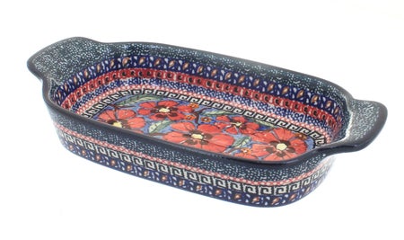Zaklady Jungle Flower Small Serving Piece — Polish Pottery