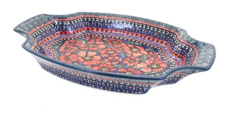 Zaklady Jungle Flower Large Serving Piece — Polish Pottery
