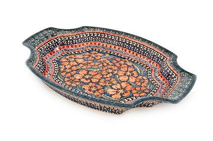 Zaklady Jungle Flower Large Serving Piece — Polish Pottery