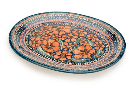Zaklady Jungle Flower Large Serving Piece — Polish Pottery