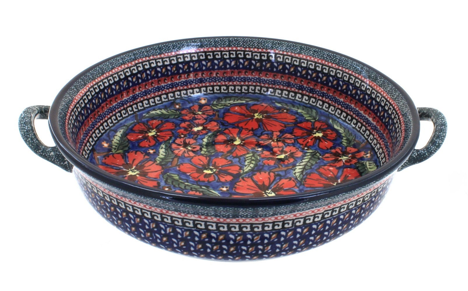 Zaklady Jungle Flower Medium Bakeware — Polish Pottery