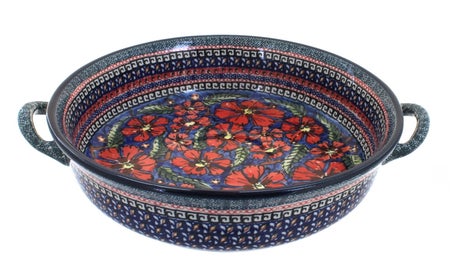 Zaklady Jungle Flower Medium Bakeware — Polish Pottery
