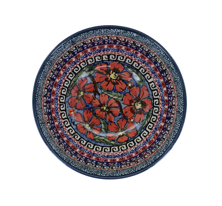 Detail image of Zaklady Jungle Flower Dining Plates & Bowls — Polish Pottery